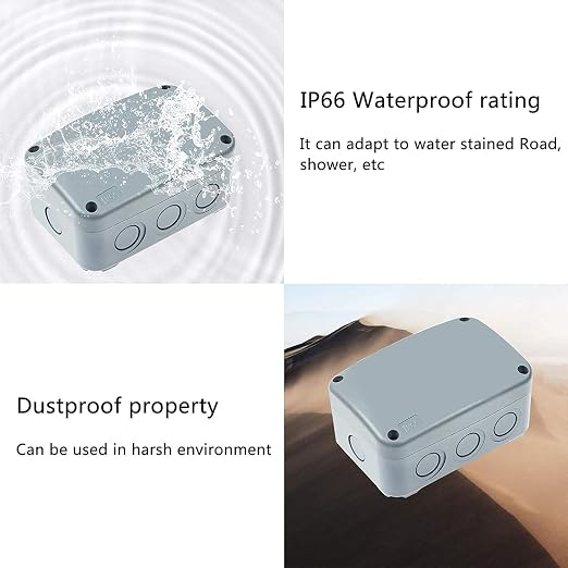 Nineleaf 10PK Outdoor Junction Box ABS Plastic Dustproof IP66 Waterproof - Image 3