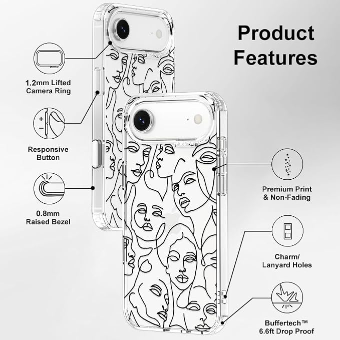 MOSNOVO for iPhone Air Case | Military Grade 6.6ft Drop Tested | Camera Control - Image 7