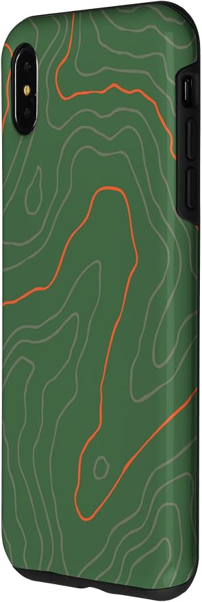 Backcountry Topo Guide Orange Lines Topographical Map Case - Image 2