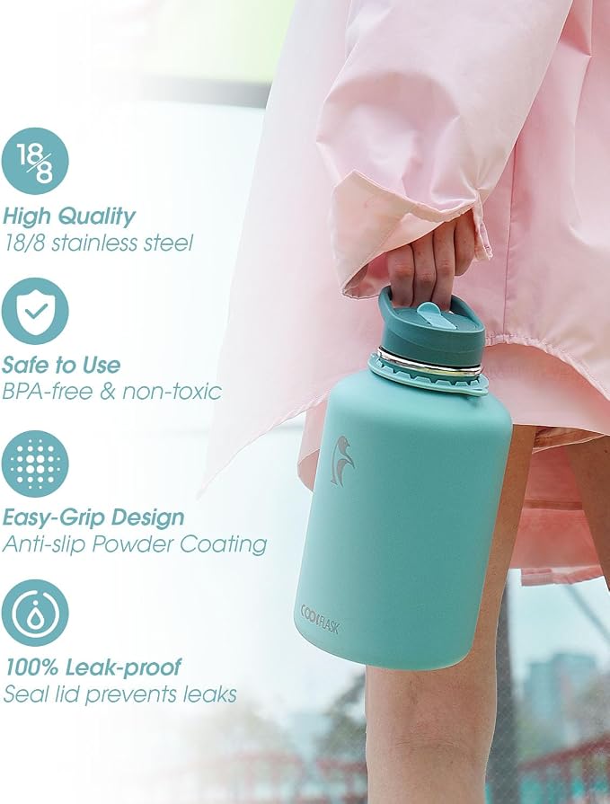 Coolflask Insulated Water Bottle 64 oz - Image 5