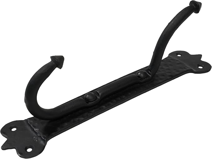 Mystic Colonial Solid Cast Iron Coat Hook – Large Vintage Victorian, Medieval - Image 8