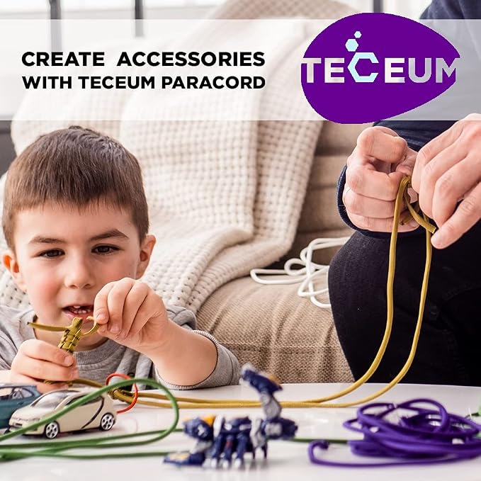TECEUM 5/32" Paracord Rope 1000 – 1000ft / 200ft / 100ft / 50ft – Tactical - Image 7