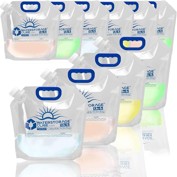 WaterStorageCube Premium Collapsible Water Container Bag, BPA Free Food Grade by WaterStorageCube%C2%AE