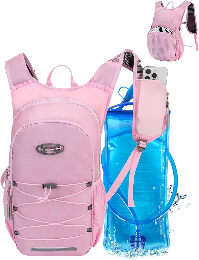 Hydration Backpack with 2L Water Bladder, Hiking Water Backpack by Unknown