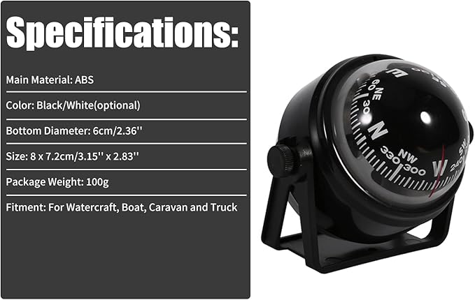 Keenso Waterproof Sea Marine Bracket Mount Voyager Hiking and Camping Fits Boat - Image 3