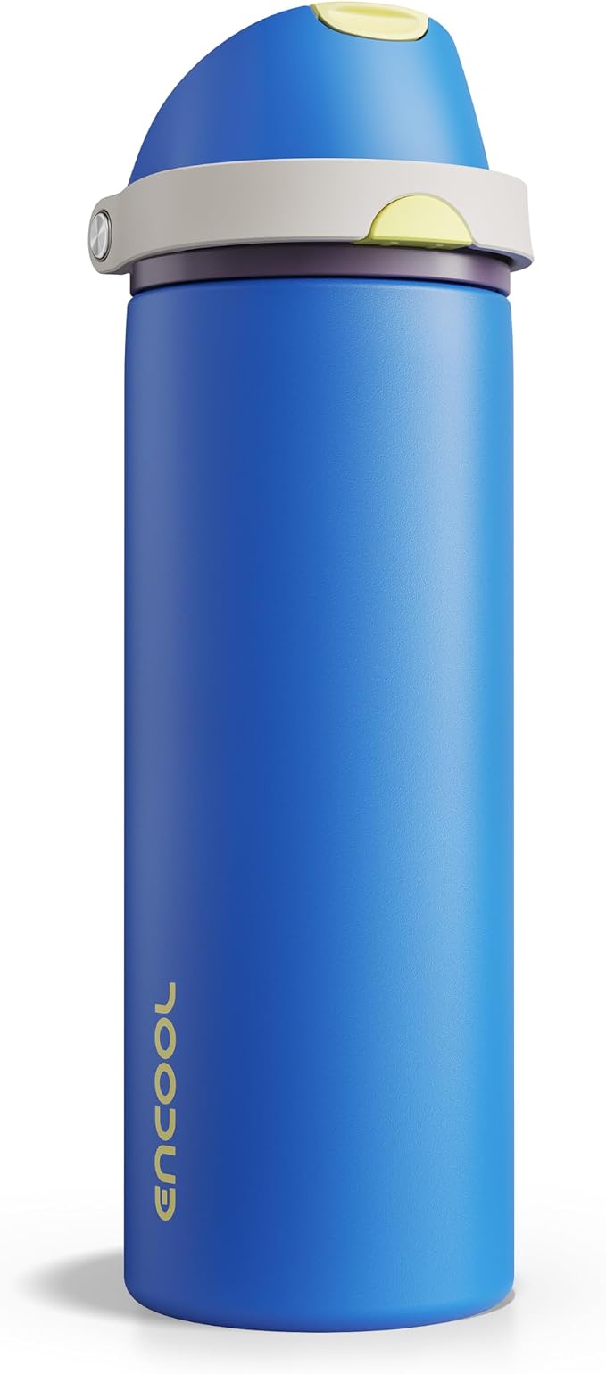 Insulated Water Bottle with Straw by ENCOOL