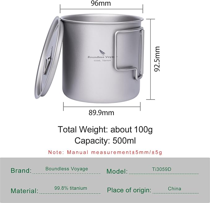 iBasingo 500ml Titanium Cup - Image 2