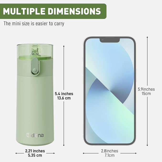 5oz Small Water Bottles with Straw, Mini Water Bottle with One-Hand Open Design - Image 2