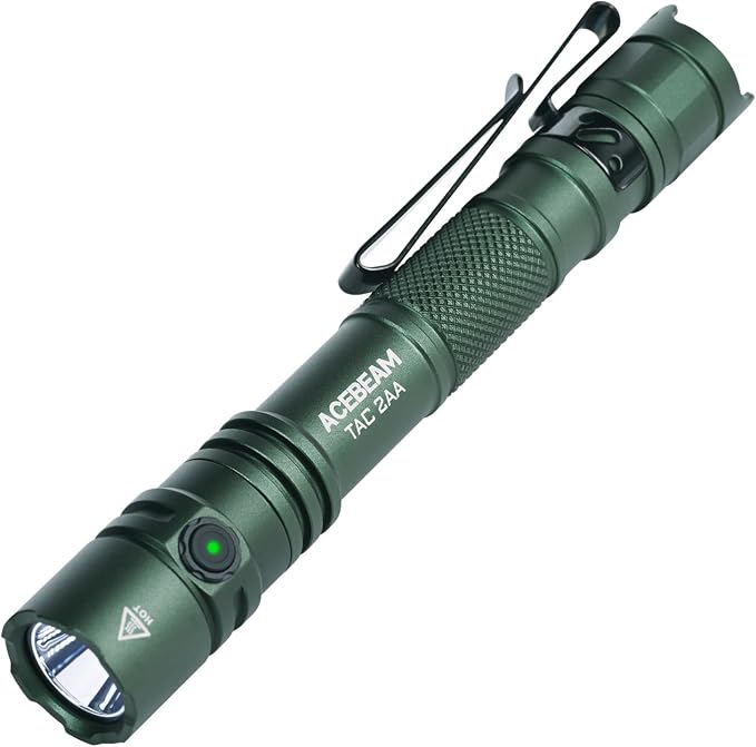 ACEBEAM TAC 2AA EDC Tactical Dual Modes Flashlight Rechargeable, 1600 High by ACEBEAM