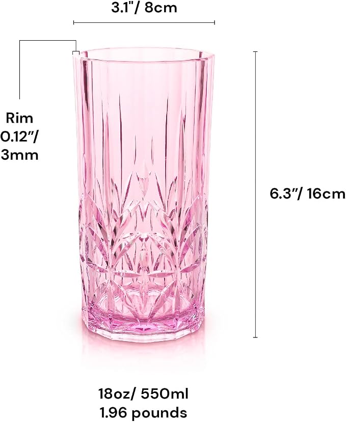 BELLAFORTE Shatterproof Tritan Tall Tumbler, 18oz - Image 5