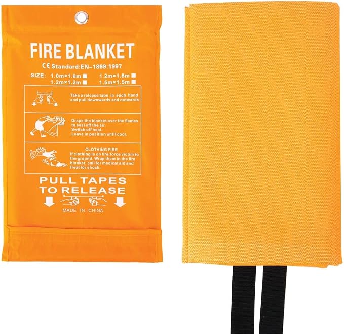 Parcil Safety SB-100 Silicone Coated Emergency Fire Blanket Emergency Kit Fire - Image 6