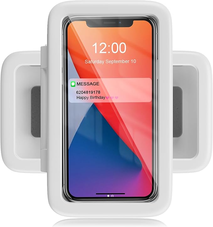 LC-dolida Shower Phone Holder Waterproof, 480° Rotatable Adjustable Bathroom by LC-dolida