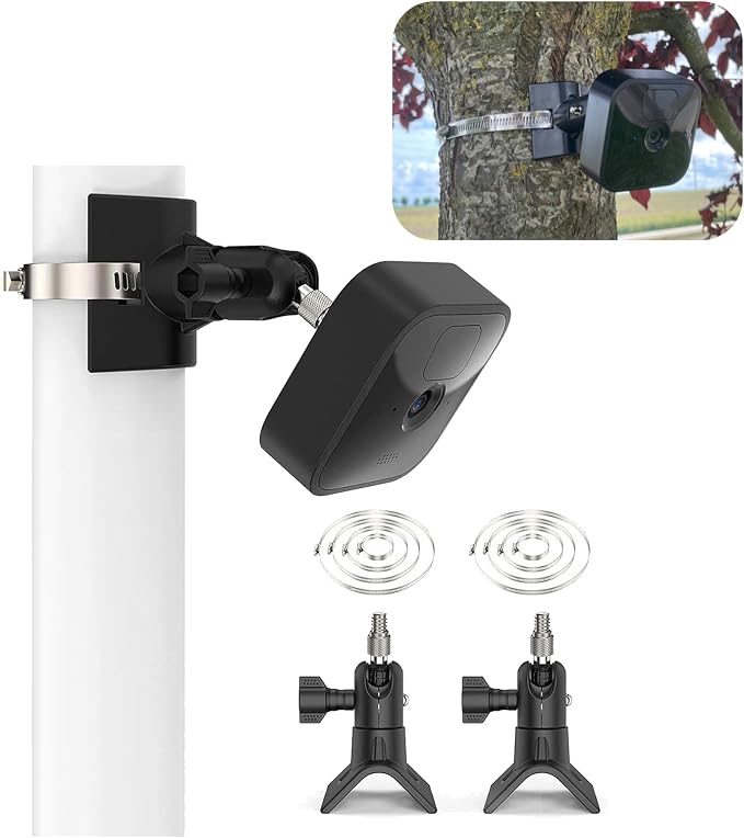 No-Drill Outdoor Pole Mount, Pole Mount Compatible by Augstci