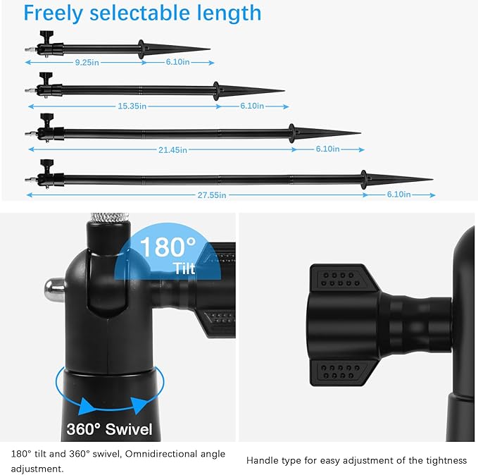 Camera Ground Stake Mount for Blink Outdoor 4, Metal Ground Spike - Image 4
