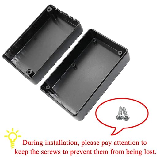 DGZZI Electrical Junction Box 4PCS Electric Plastic Black Waterproof Project - Image 6