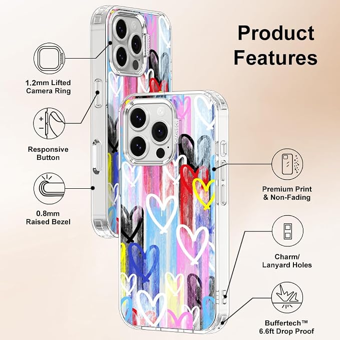 MOSNOVO for iPhone 16 Pro Case, Shockproof Military-Grade Protection 6.6ft Drop - Image 6