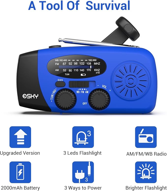 Esky Emergency Hand Crank Radio - Image 9
