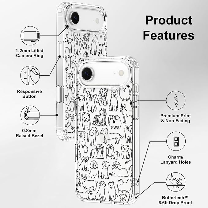 MOSNOVO for iPhone Air Case | Military Grade 6.6ft Drop Tested | Camera Control - Image 7