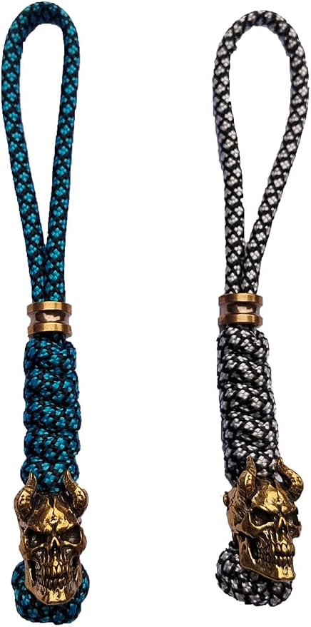 Knife Lanyards with Brass Beads, Paracord Lanyard, Tactical Lanyard by bralafia