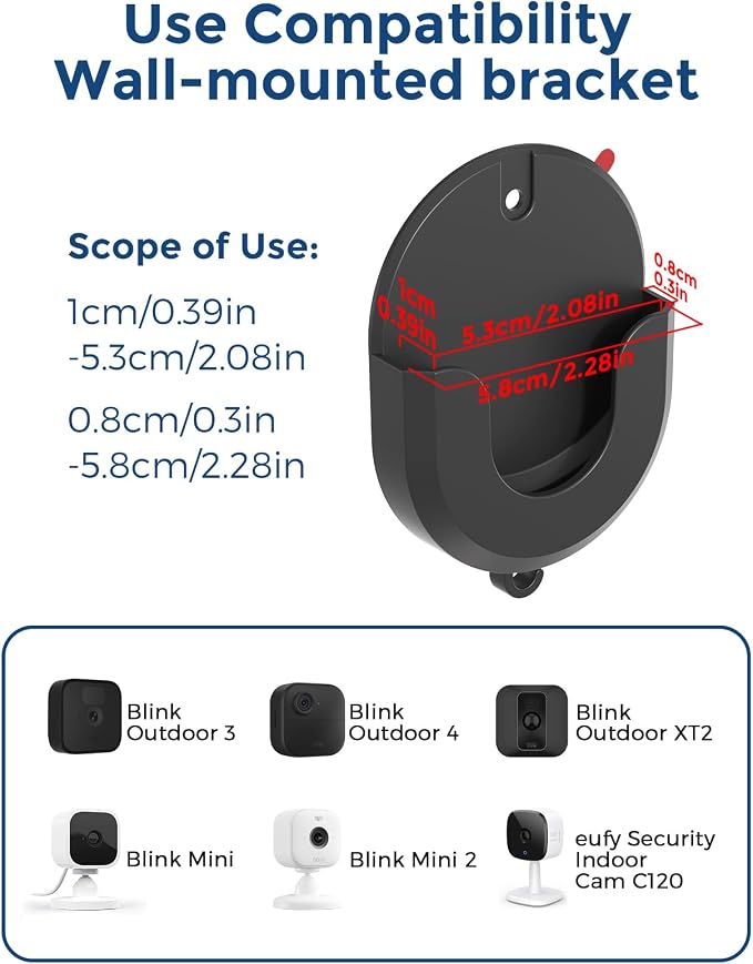 Blink Outdoor Camera Mount – No Drill, No Screws, Strong Adhesive Wall Bracket - Image 2
