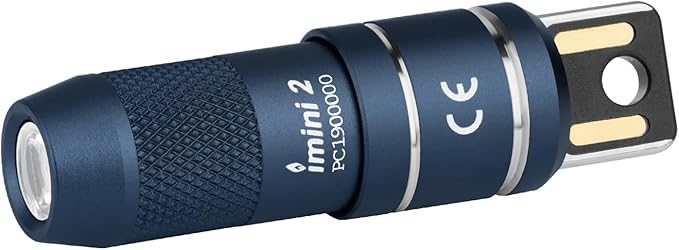 OLIGHT IMINI 2 EDC Rechargeable Keychain Flashlight, 50 Lumens Compact and by OLIGHT
