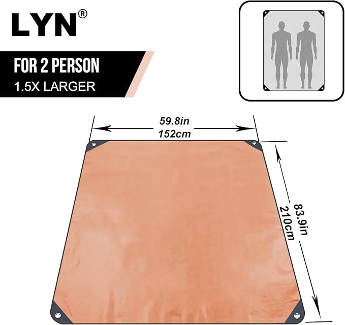 LYN Heavy Duty Emergency Blanket Survival Gear Waterproof Insulated Blanket - Image 2