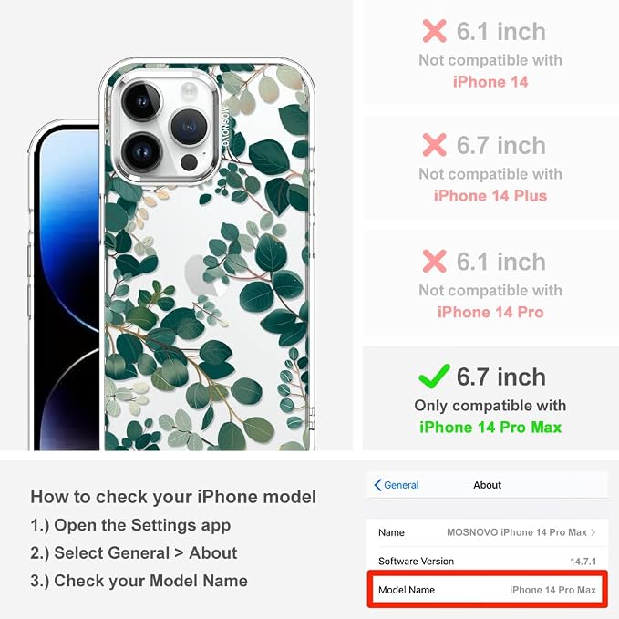 MOSNOVO Case for iPhone 14 Pro Max - Image 2