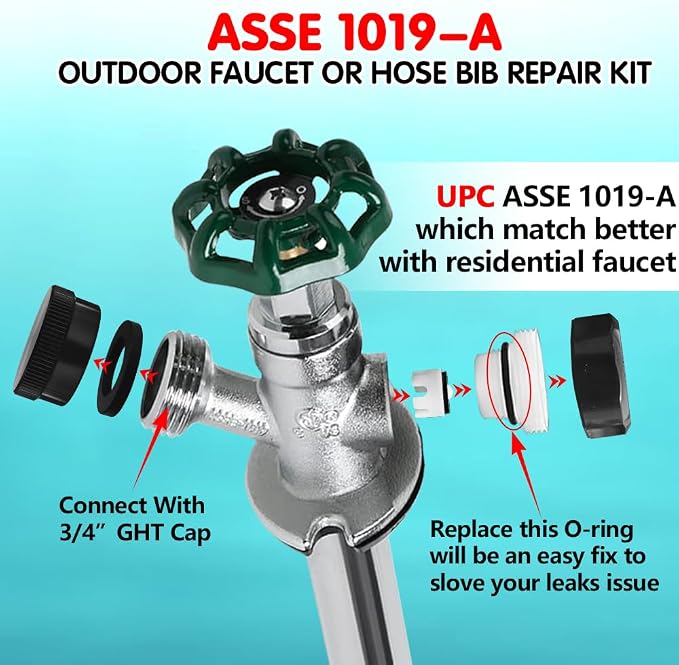 2PCS ASSE 1019-A Repair Kit, Asse 1019 A Vacuum Breaker Replacement, Outdoor - Image 5