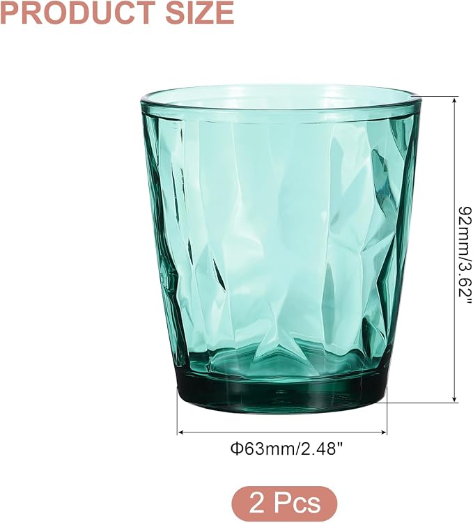 uxcell 10oz Acrylic Drinking Glasses - Image 2