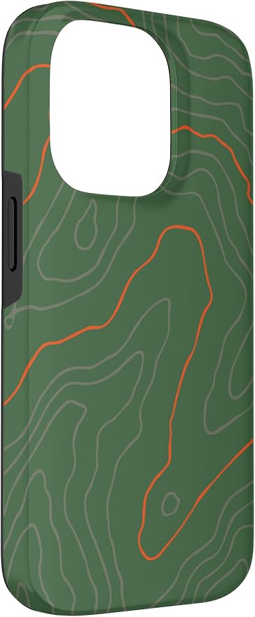 Backcountry Topo Guide Orange Lines Topographical Map Case - Image 3