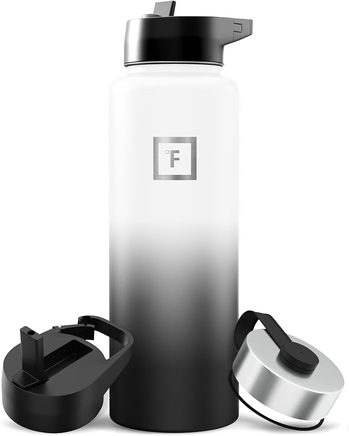 IRON °FLASK Camping & Hiking Hydration Flask - 40 oz Day & Night by IronFlask