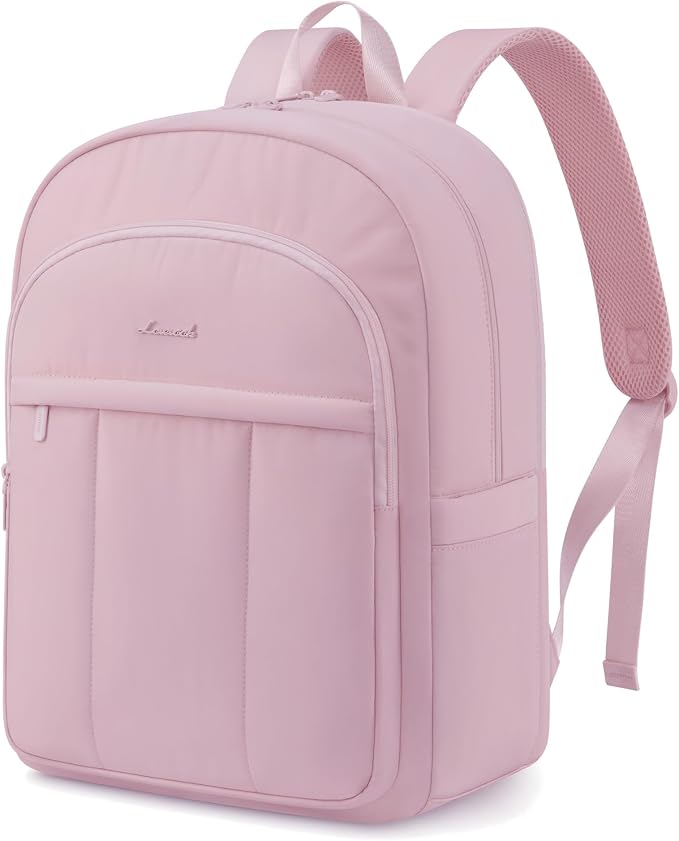 LOVEVOOK Laptop Backpack for Women, Puffer Travel Bag Fits 15.6 Inch Laptop by LOVEVOOK