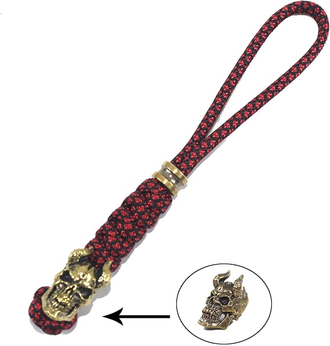 Knife Lanyards with Brass Beads, Paracord Lanyard, Tactical Lanyard - Image 4