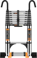 Telescoping Ladder, with Stable Hook and stabilizer barand, Extension Ladder by Unknown