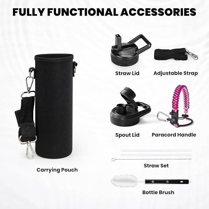 RAYMYLO Insulated Water Bottle 24oz, Triple Wall Vacuum Stainless Steel - Image 6