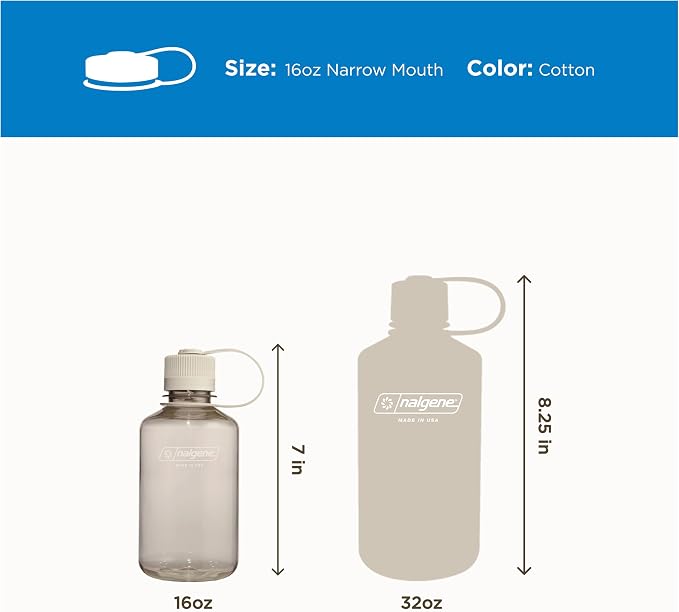 Nalgene 16 oz Narrow Mouth Water Bottle | BPA-Free, Durable & Leak Proof - Image 5