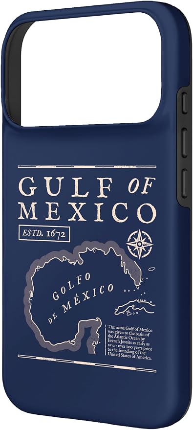Gulf of Mexico 1672 Historic Map Case - Image 2