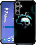 for Samsung Galaxy S24 S25 Plus Case, Skeleton Winding Snake Pattern Graphic by FKBRCL4U