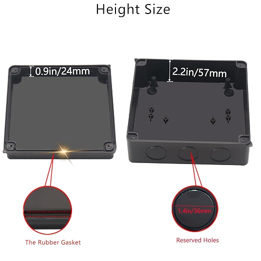 Project Box IP65 Waterproof Dustproof Junction Boxes ABS Plastic DIY Electronic - Image 4