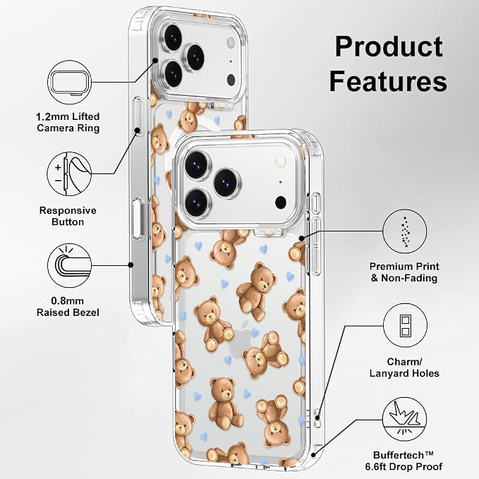 MOSNOVO for iPhone 17 Pro Max Case, Shockproof Military-Grade Protection 6.6ft - Image 7