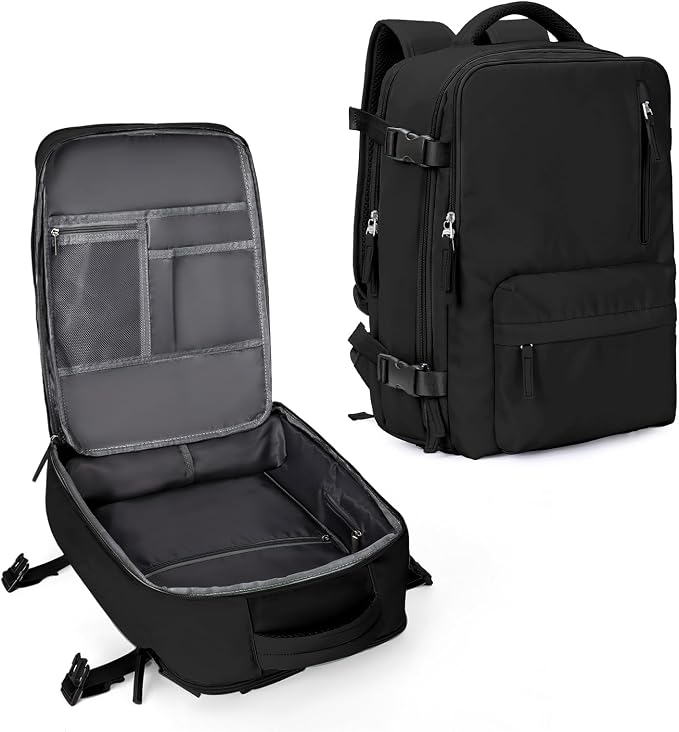 WONHOX Large Travel Backpack Carry on Flight Approved Laptop Work Business by WONHOX