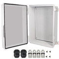 Zulkit Junction Box, IP67 Waterproof Electrical Box Hinged Cover Stainless by Zulkit
