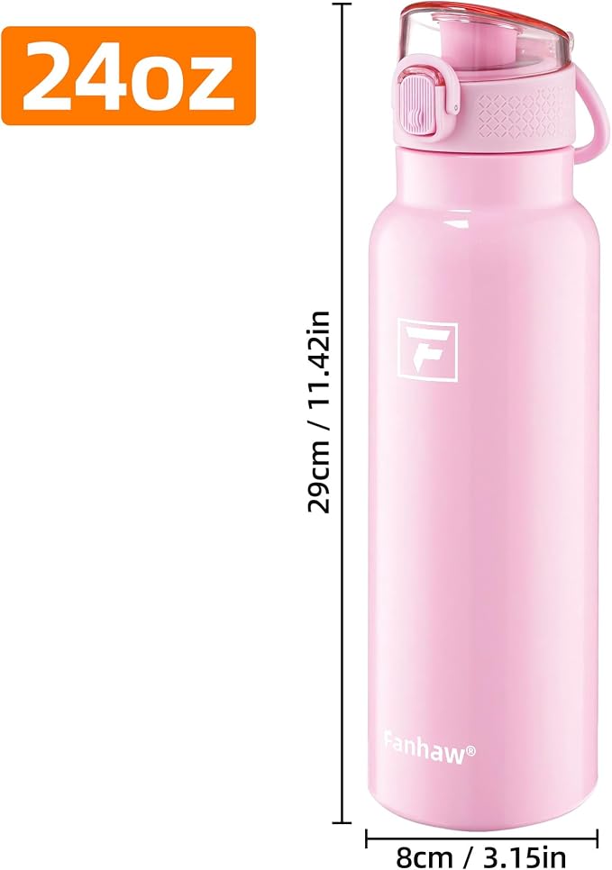 Fanhaw Daylite Series 24 oz Stainless Steel Insulated Water Bottle - Image 6