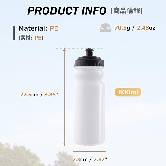 Azarxis TPU Soft Flask Collapsible Water Bottle Running Folding Gel Water - Image 2