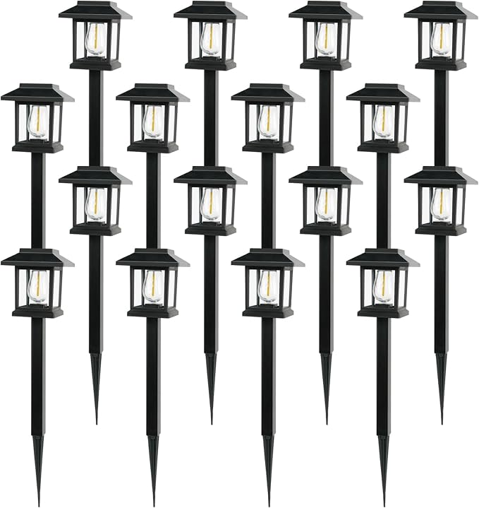 16-Pack Solar Lights Outdoor, Solar Powered Garden Lights, Outdoor Waterproof - Image 2