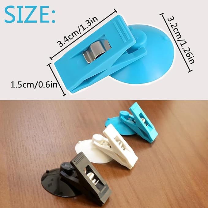 Multi Purpose Suction Cup Clips, Car Sunshade Cloth Fixing Clip, Refrigerator - Image 2