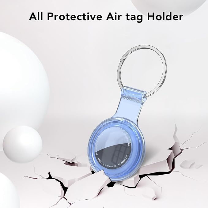 Compatible with AirTag Holder Case Keychain 4 Pack, - Image 2