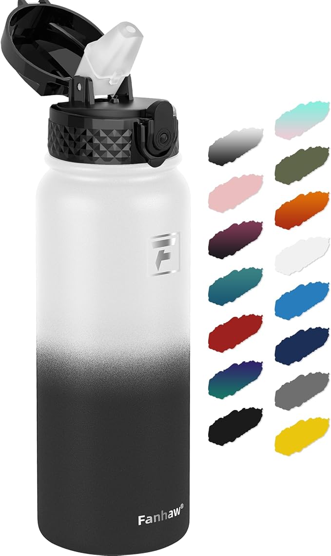 Fanhaw 20 oz Insulated Stainless Steel Water Bottle by FANHAW