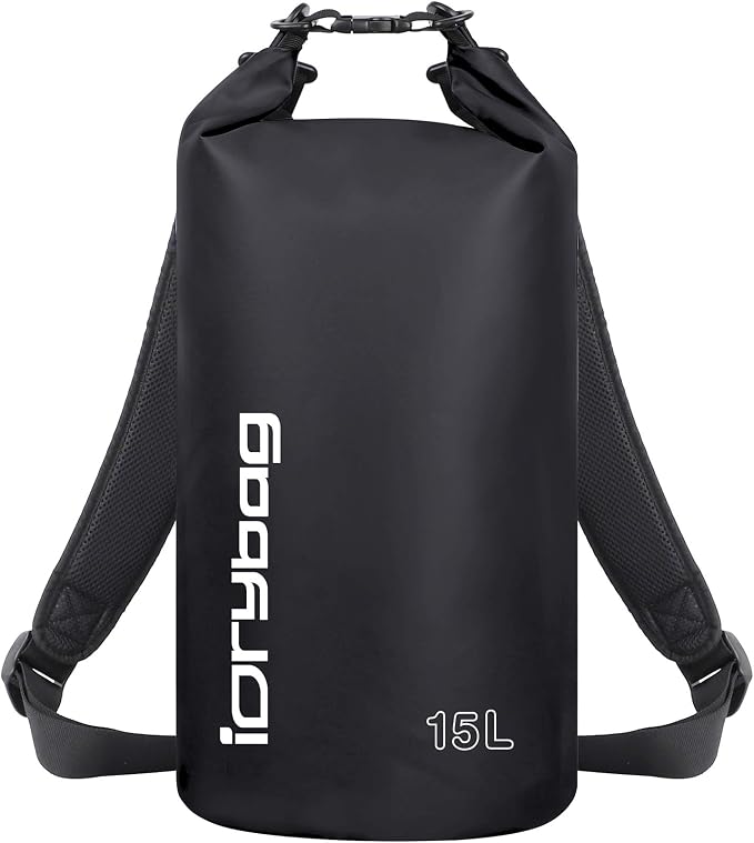 IDRYBAG Dry Bag for Kayaking Waterproof 2L/5L/10L/15L/20L, Small Dry Sack by iDrybag+