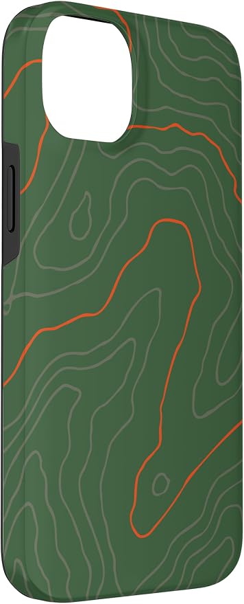 Backcountry Topo Guide Orange Lines Topographical Map Case - Image 3